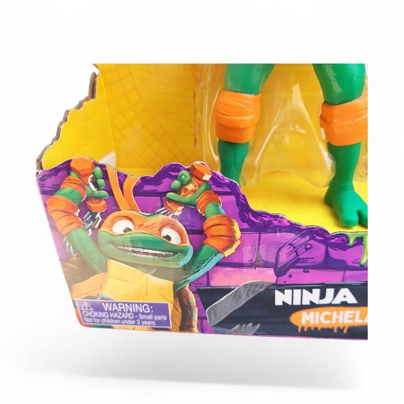 Teenage Mutant Ninja Turtles Mutant Mayhem Michelangelo Shouts Figure Action New - Picture 7 of 9